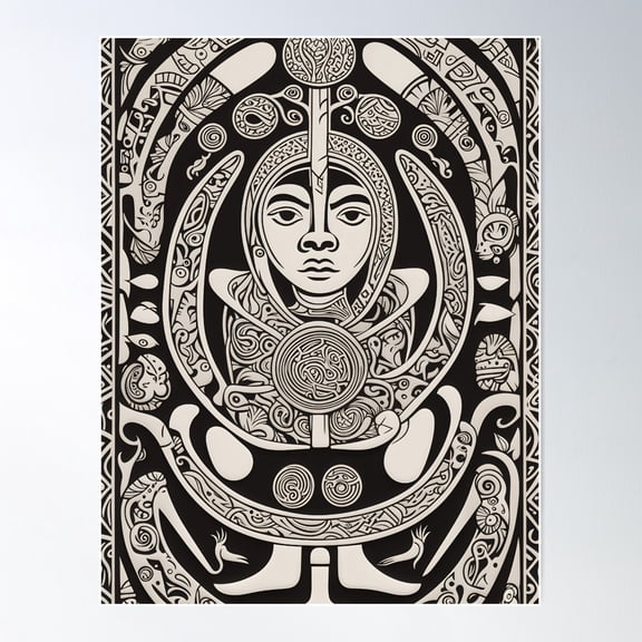 Moon Goddess Poster Wall Art, Modern Wall Decor For Living Room Bedroom, 8x12 UNFRAMED