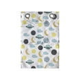 thumbnail image 1 of Moon Hanging Pocket Organizer, Themed Repetitive Doodle Items Pattern with Crescent Planets and Clouds, Printed Polyester Storage Bag with Pockets, 14" x 20", Multicolor, 1 of 2