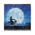 thumbnail image 1 of Moon Head Scarf, Person Rides Bicycle Night, Head Wrap, 3 Sizes, by Ambesonne, 1 of 2