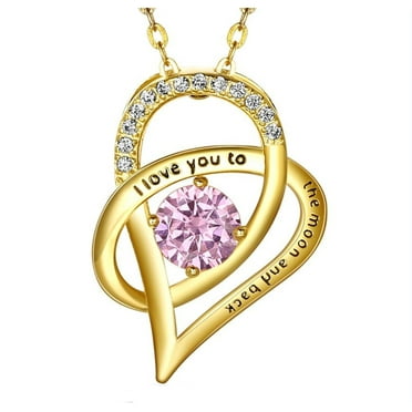 Diamond "Love You To The Moon And Back" Moon And Star Pendant Necklace In Sterling Silver. 20" | Ross Simons