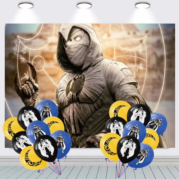 Moon Knight Party Decorations Backdrop Banner Balloons Taspestry Wall Decor Background Poster Decor Supplies