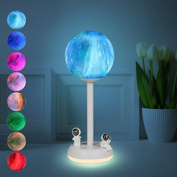 Moon Lamp 3D LED Moon Light 9 Colors with Touch Control Rechargeable Lunar Light for Home Décor Bedroom Gifts Kids Women Christmas New Year Birthday