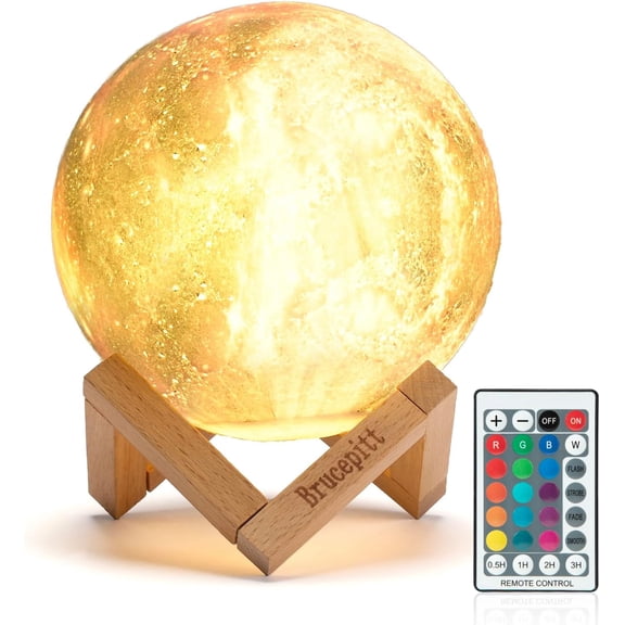 Moon Lamp Galaxy Lamp Upgraded Timing 7.1 Inch 16 Colors 3D Moonlight Galaxy Light,Moon Night Light for Adults,Kids Lamp Moon Gifts for Women Girls Boys Bedroom