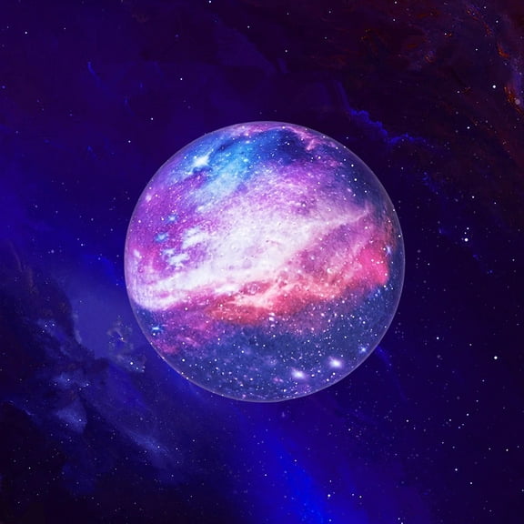 Moon Lamp Kids Night Light Galaxy Lamp 7 inch 16 Colors LED 3D Star Moon Light with Wood Stand, Touch Control USB Rechargeable Gift for Baby Girls Boys Birthday