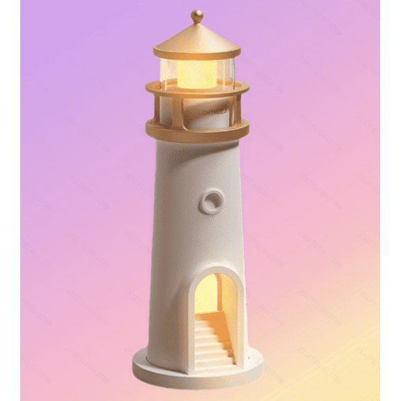 Moon Lamp Projector Night Light,Lighthouse Decor Light Night Light for Kids,Moon Light Galaxy Projector Rechargeable LED Aesthetic Table Lamp Christmas Birthday Gifts for Kids Boys Girl