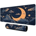 thumbnail image 1 of Moon Large Mouse Pad 31.5x11.8 Inches Cartoon Magic Universe Starry Sky Star Clouds Pattern Printed Mouse Pad for Home Studio Keyboard Table Mat BDHYMN220, 1 of 6
