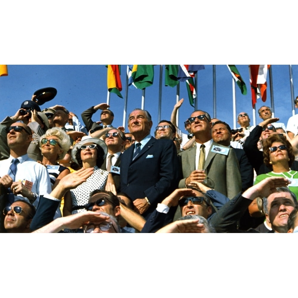 Moon Launch. Vice President Spiro Agnew And Former President Lyndon B ...