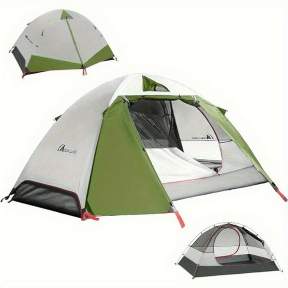 Moon Lence 2 Person Pop Up Instant Tent Backpacking Tent Professional Camping Tent Water & Wind Proof Ultralight for Mountaineering Backpacking & Hiking, Porch Double Layer, Aluminum Alloy Pole