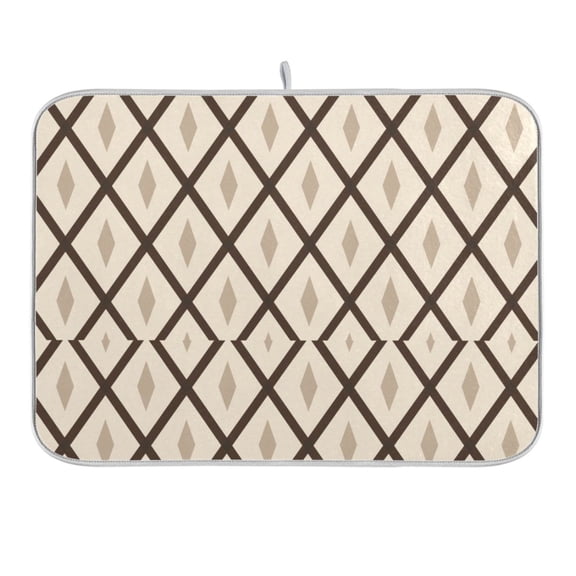 Moon Light Block Dish Drying Mat 16x18 Absorbent Microfiber Draining Rack Pad for Kitchen Counter Sink