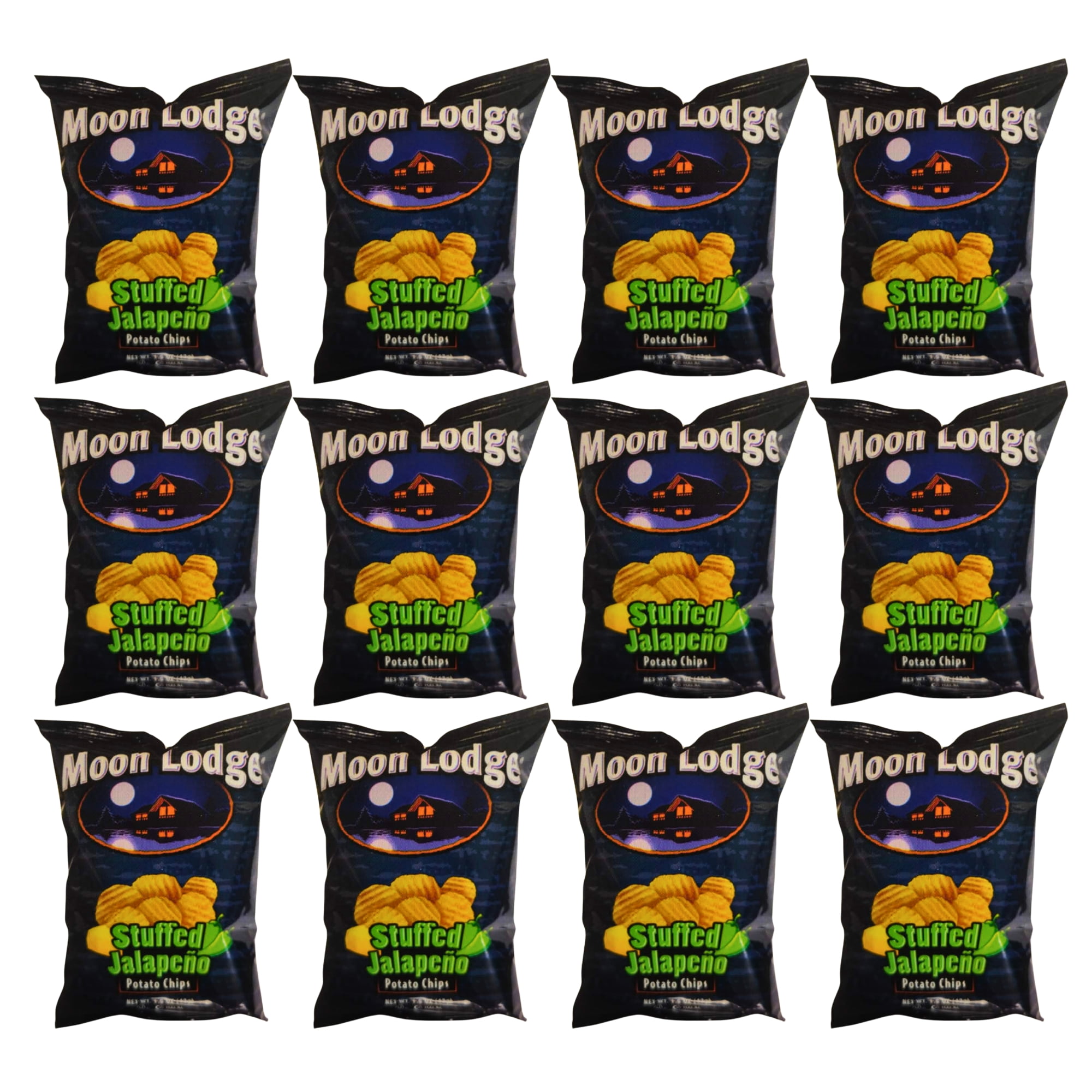 Moon Lodge Potato Chips Stuffed Jalapeno 12 Pack 1.5 oz