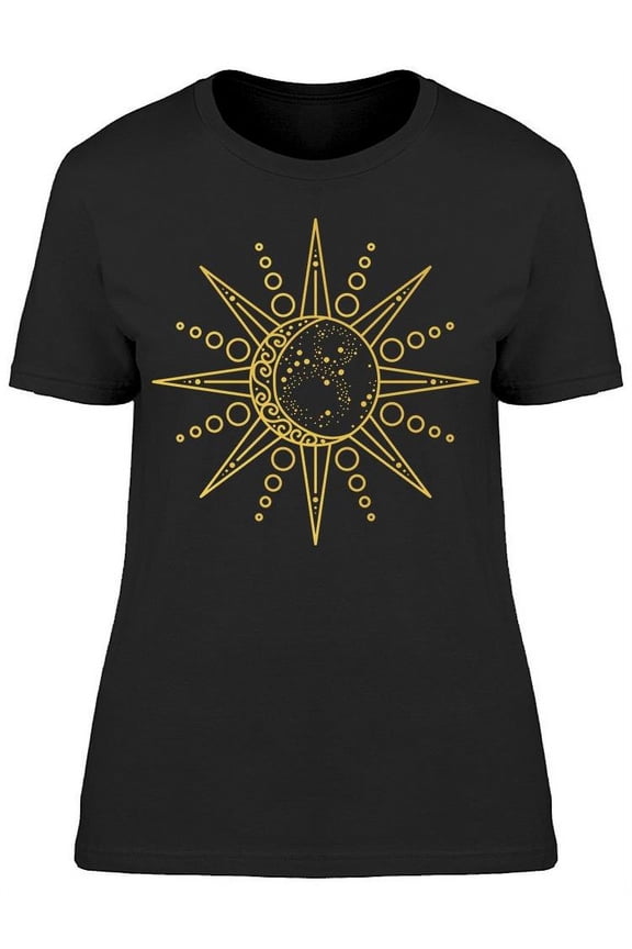 Moon Logo Astronomical T-Shirt Women -Image by Shutterstock, Female Small