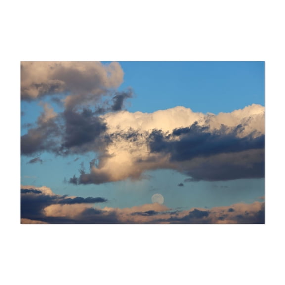 Moon Love - Manassas Virginia Photography Moon Nature Landscape Scenic Mystical Unframed Wall Art Print 32 x 48 inches