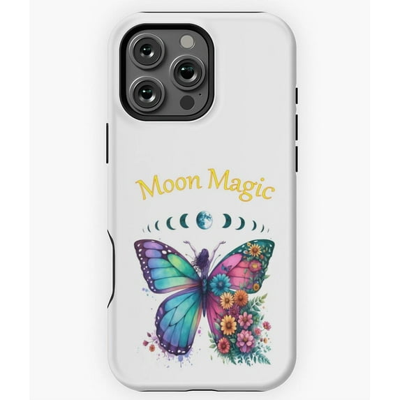 Moon Magic Celestial Butterfly Moth Art N5592 Phone Case for iPhone 17 16 15 14 13 12 11 Pro Max