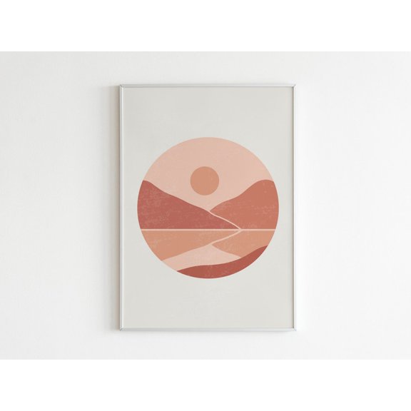 Moon Minimalist Wall Art Unframed Paper Print