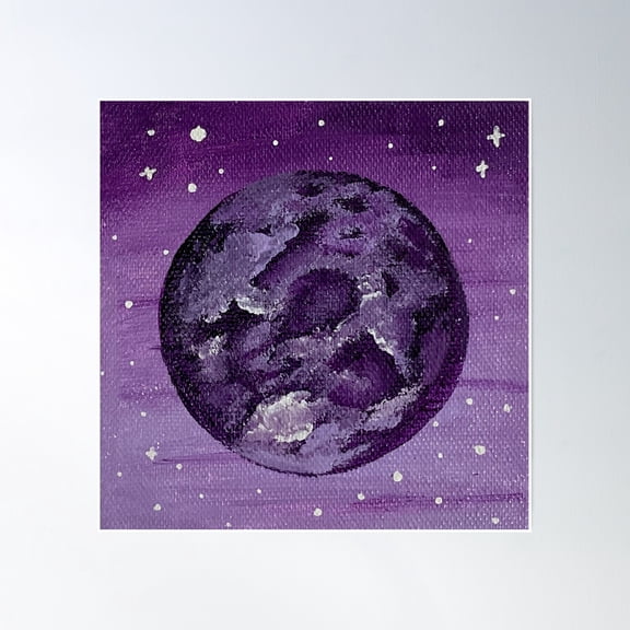 Moon Music Poster Wall Art, Modern Wall Decor, 30x30 UNFRAMED