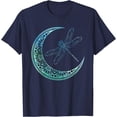 thumbnail image 1 of Moon Nature Insect Animal Gift Wildlife Night Dragonfly Unisex Softstyle T-Shirt,Navy Color,Size 2T, 1 of 5