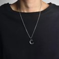 thumbnail image 1 of Moon Necklace Simple Crescent Clavicle Chain, 1 of 2