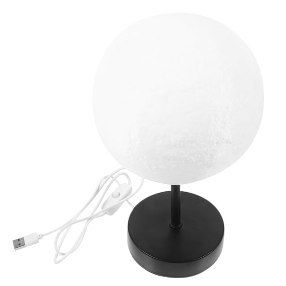 WEAVILUX 3D Moon Shape Night Light, Lamp, Touch Control, USB Rechargeable, Soft Warm Glow for Kids and Adults