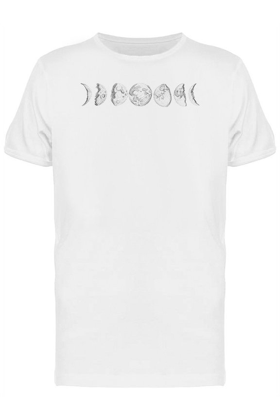 Moon Night Phases  T-Shirt Men -Image by Shutterstock, Male Medium