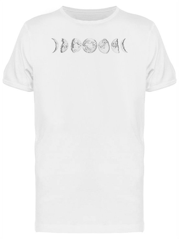Moon Night Phases T-Shirt Men -Image by Shutterstock, Male Medium