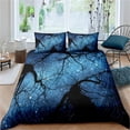 thumbnail image 1 of Moon Night Scene Duvet Cover Red Dark Sky Sunset Clouds Bedding Set Teens Adults Forest Bedroom ration Polyester Quilt Cover, 1 of 5