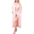 thumbnail image 1 of Moon Nite Women's Maxi Length Soft Robe Pajama with Waist Tie (Plus Size Available), 1 of 4