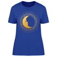 thumbnail image 1 of Moon On Black T-Shirt Women -Image by Shutterstock, Female 3X-Large, 1 of 2