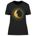 thumbnail image 1 of Moon On Black T-Shirt Women -Image by Shutterstock, Female Medium, 1 of 2