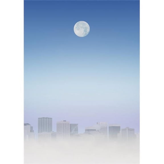 Moon Over Buildings Poster Print by Kelly Redinger - 11 x 16