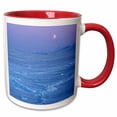 thumbnail image 1 of 3drose, Moon Over Frozen Disko Bay, Disko Island in the Background. Greenland, 11oz Two-tone Red Mug, 1 of 6