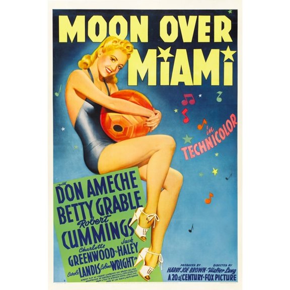 Moon Over Miami Movie Poster Masterprint