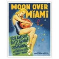 thumbnail image 1 of Moon Over Miami - Starring Betty Grable - Vintage Film Movie Poster by Alberto Vargas c.1941 - Fine Art Matte Paper Print (Unframed) 16x20in, 1 of 4