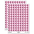 thumbnail image 1 of Moon Partial 200+ Round Stickers - Light Pink - Matte Finish - 0.50" Size, 1 of 3