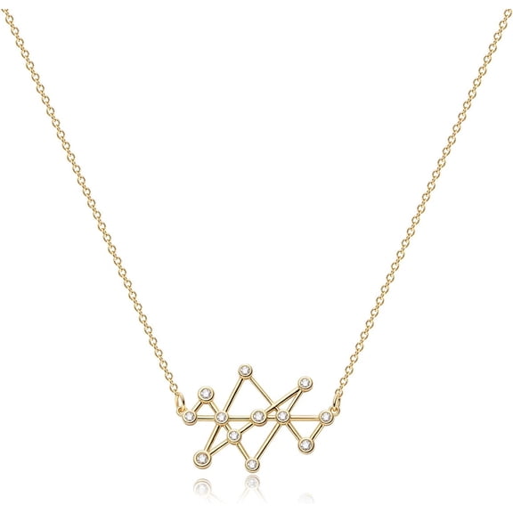 Moon Pendant Necklace 14K Gold Fill Dainty Hammered Moon Phase Gold Choker Simple Crescent Moon Full Moon Karma Circle Choker Necklace[o2962]