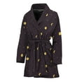 thumbnail image 1 of Moon Phase And Stars Pattern Women Bathrobe One Size Univeral Fits, Moon Light Fashion Lightweight Plush Fleece Long Robe For Women, 1 of 3