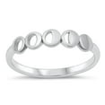 thumbnail image 1 of Moon Phase Astrological Promise Ring .925 Sterling Silver Band Jewelry Female Male Unisex Size 7, 1 of 4