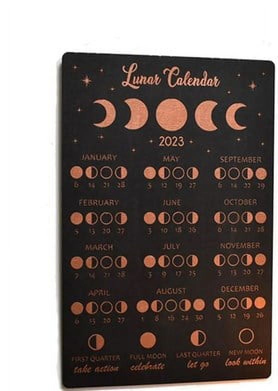 Moon Phase Calendar Hanging Moon Calendar 2024 Moon Calendar Decorative ...