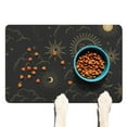 thumbnail image 1 of Moon Phase Dog Food Mat - Bohemian Starry Night Pet Feeding Mat with Non-Slip Base, Absorbent and Eco-Friendly Mat for Dogs and Cats, 1 of 2