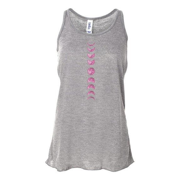 "Moon Phase, Moon Tank Top, Moon Lover, Racerback, Soft Bella Canvas, Sublimation, Moon Racerback, Gift For Her, Moon Apparel, Muscle Tank, Mauve Marble, LARGE"