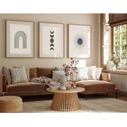 Moon Phase Wall Art Print Set, Astrology Tarot Boho Decor