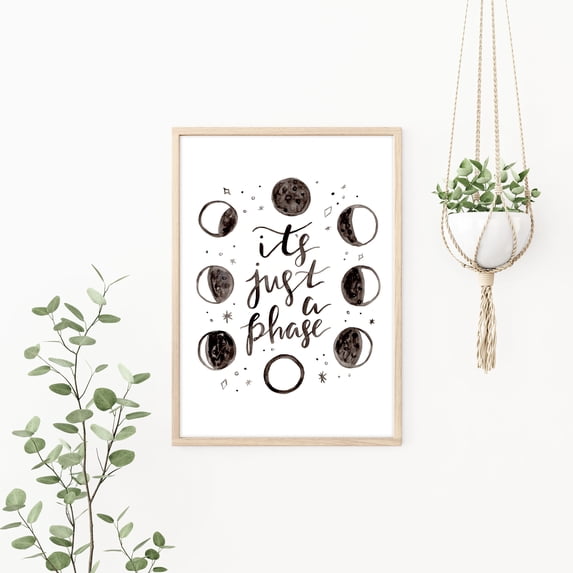 Moon Phases Celestial Poster , Poster Print Only - Walmart.com