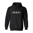 thumbnail image 1 of Moon Phases Design Hoodie Men -Image by Shutterstock, Male Medium, 1 of 4