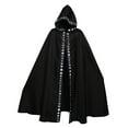 thumbnail image 1 of Moon Phases Embroidery Hooded Cloak Mysterious Long Cape Witch Robe Moon, 1 of 7