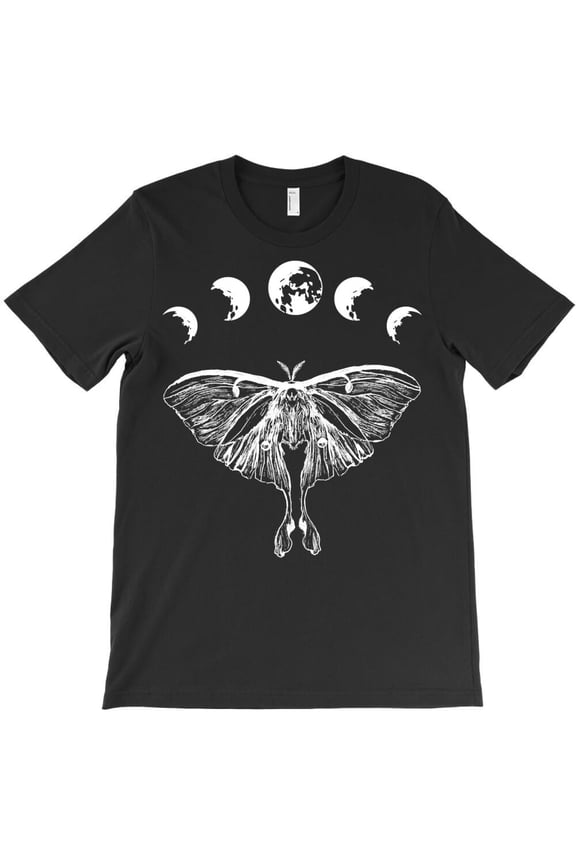 Moon Phases Luna Moth Pullover Hoodie Themed Funny and Cute and Insect K16429 Unisex T-Shirt – Extended Sizes Up to 5XL