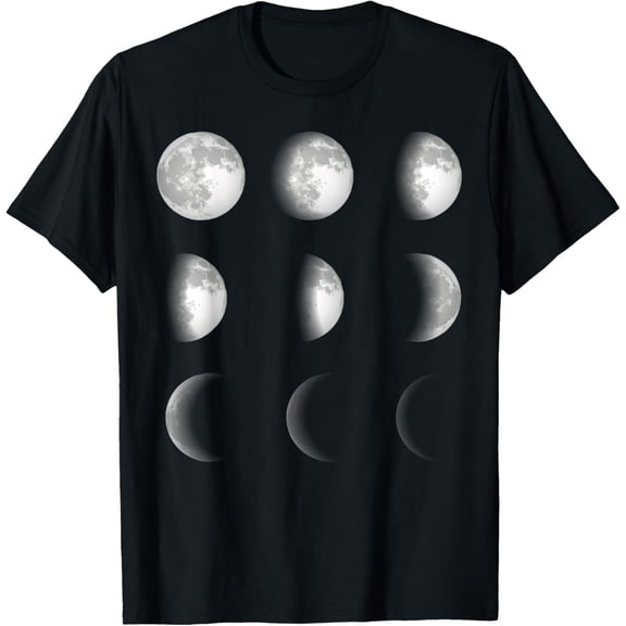 Moon Phases Space Science Student Teacher Astronomy T-Shirt