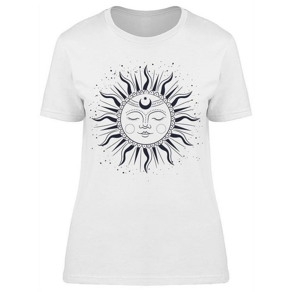Moon Phases Stages T-Shirt Women -Image by Shutterstock, Female Small
