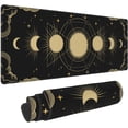 thumbnail image 1 of Moon Phases Stars Mouse Pad Extended XL Gaming Mice Pad Office Desk Mat with Stitched Edges, Non-Slip Oversized Desk Pad, 31.5 X 11.8 Inch, 1 of 6
