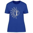 thumbnail image 1 of Moon Phases Sun Graphic T-Shirt Women -Image by Shutterstock, Female Small, 1 of 2