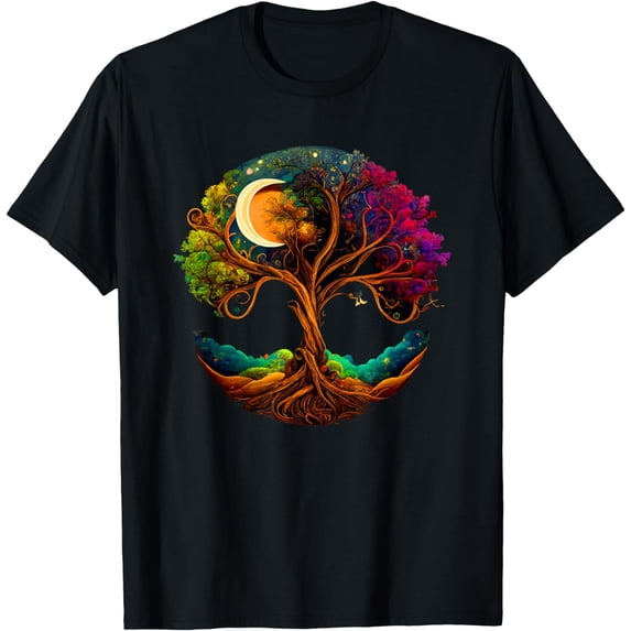 Moon Phases Tree of Life T-Shirt