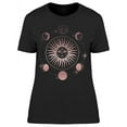 thumbnail image 1 of Moon Phases Universe T-Shirt Women -Image by Shutterstock, Female Large, 1 of 2